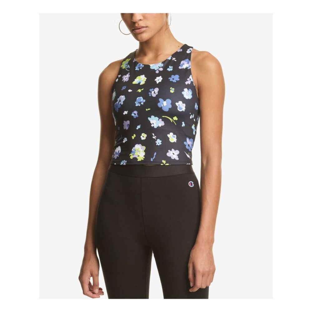 CHAMPION Womens Moisture Wicking Fitted Absolute Sleeveless Active Wear Crop Top
